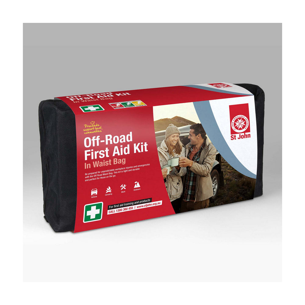 New ST JOHN AMBULANCE Off-road First Aid Kit In Waist Bag, Lightweight #601804