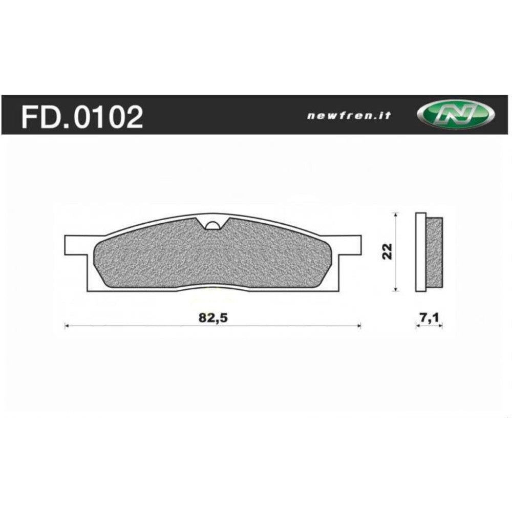 New NEWFREN Dirt Sintered Brake Pad - Front For YAMAHA 1-FD0102-SD