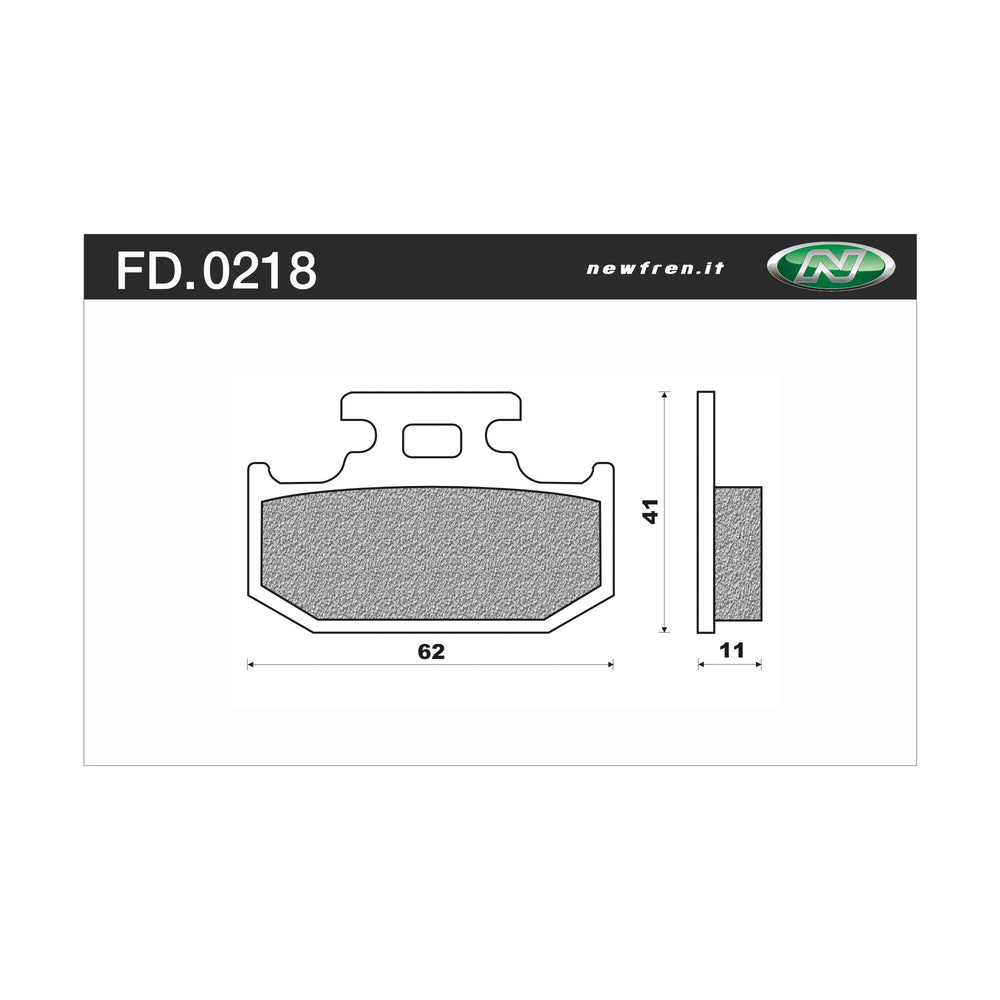 New NEWFREN Rear Brake Pad - Off Road Dirt Organic For SUZUKI 1-FD0218-BD