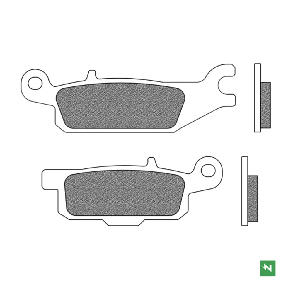 New NEWFREN Rear Brake Pad - Off Road ATV Sintered For YAMAHA 1-FD0427-SV