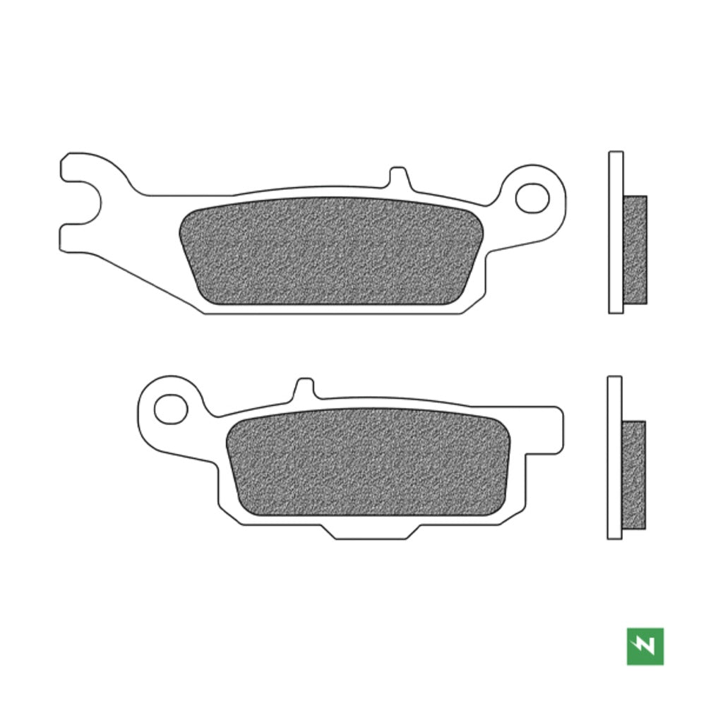 New NEWFREN Rear Brake Pad - Off Road ATV Sintered For YAMAHA 1-FD0429-SV