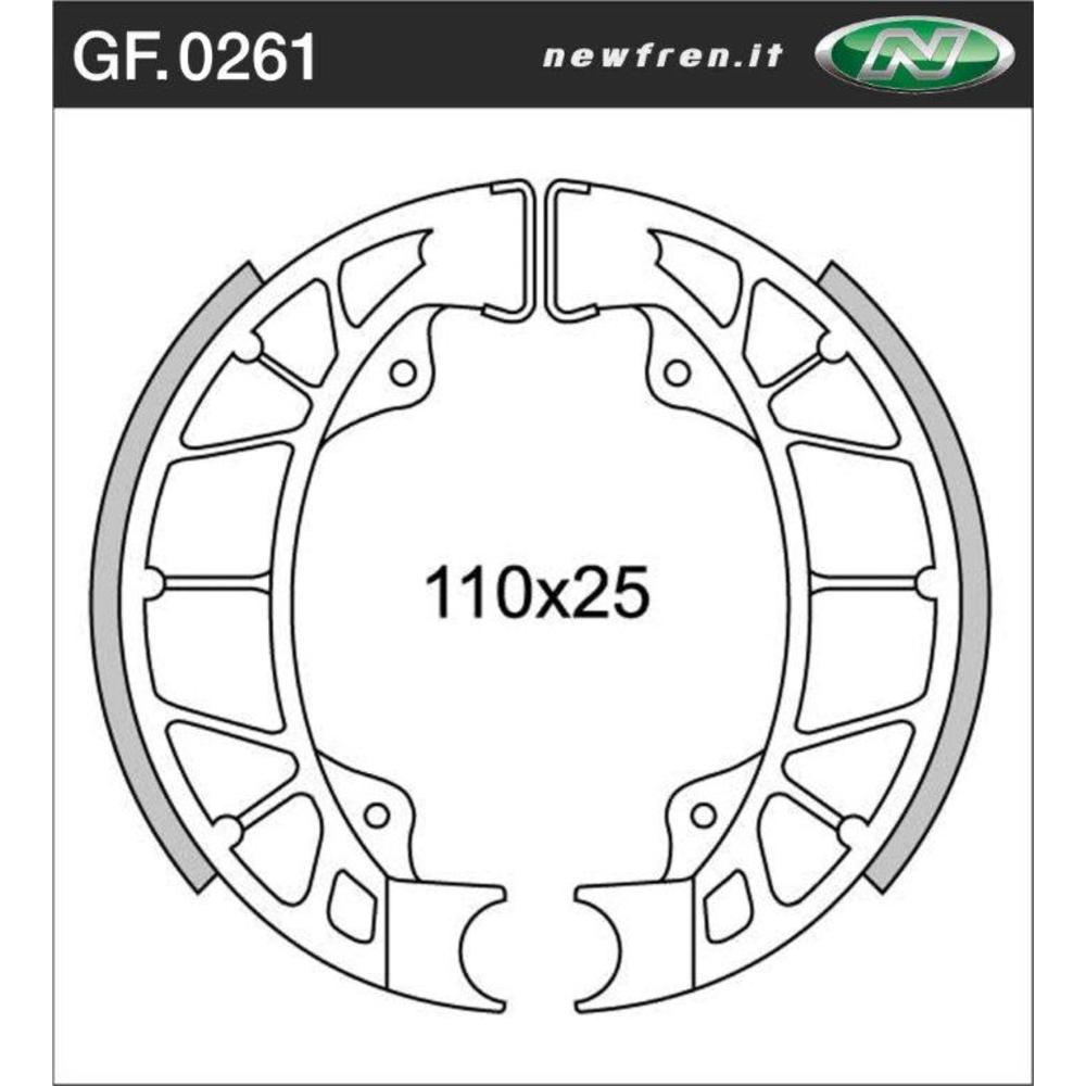 New NEWFREN Rear Brake shoe For APRILIA 50 SPORTCITY ONE 1-GF0261