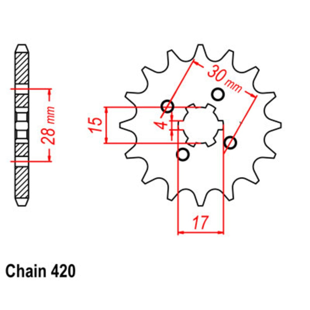 New SUPERSPROX 13T Sprocket - Front 10-116-13