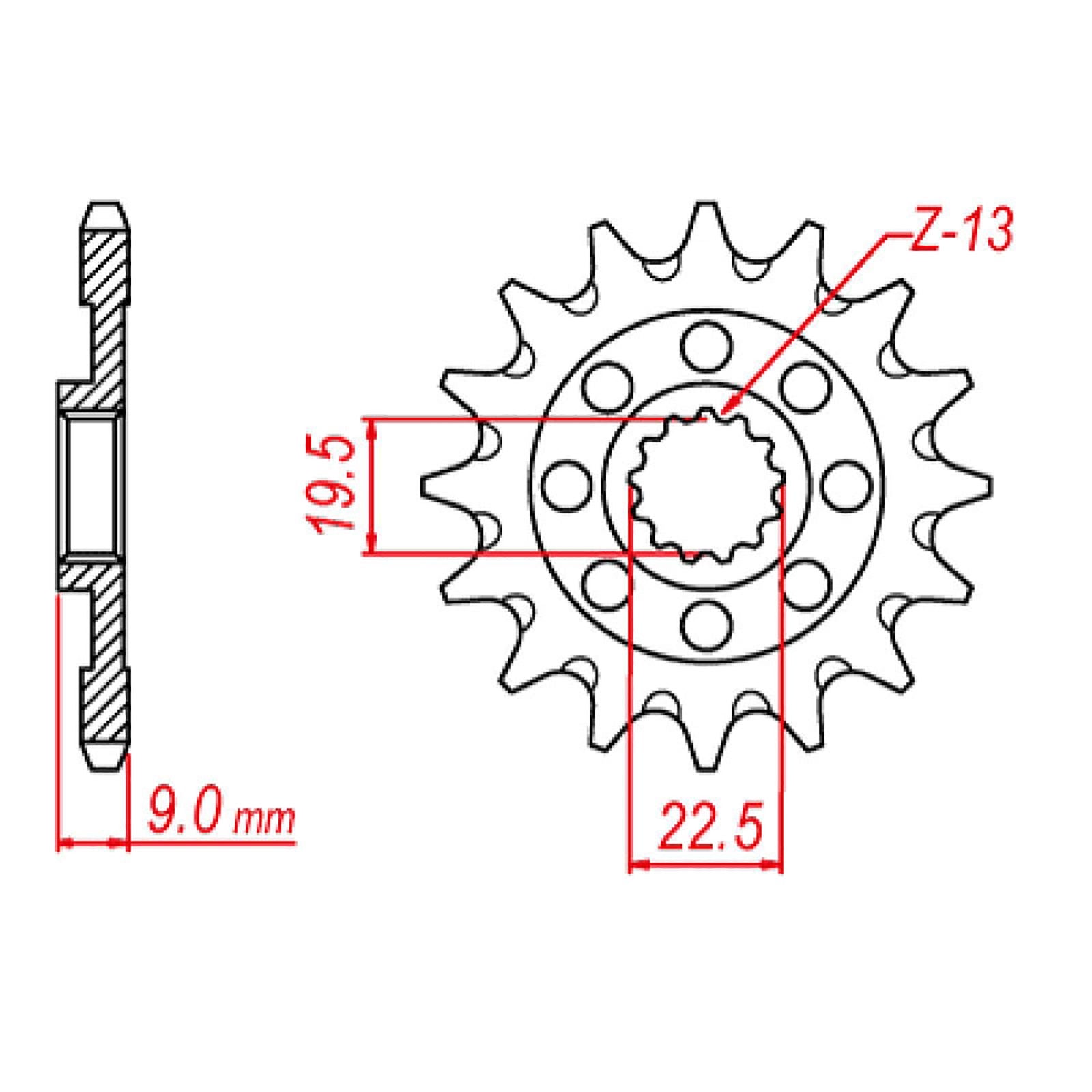 New MTX 1442 Steel Sprocket - Front #520 (14T) #SPF225914