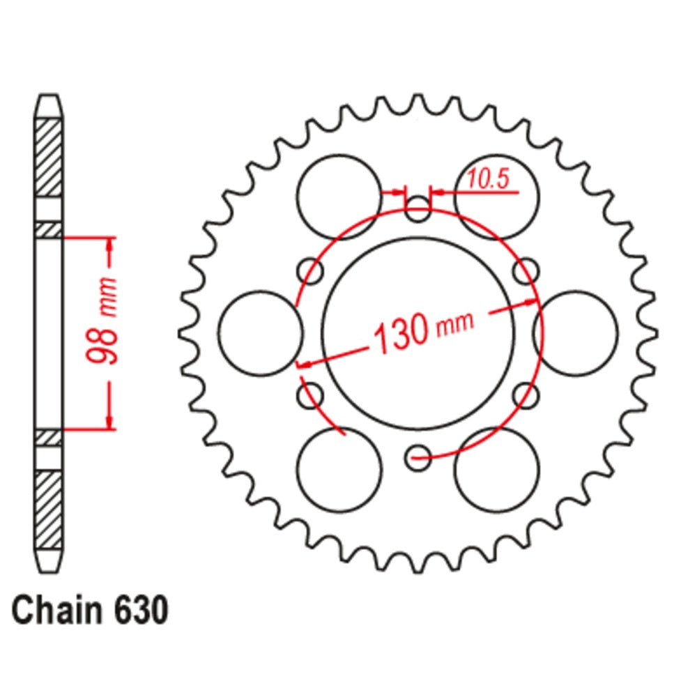 New MTX 35T Sprocket Steel - Rear For KAWASAKI Z900 Z1 11-118-35