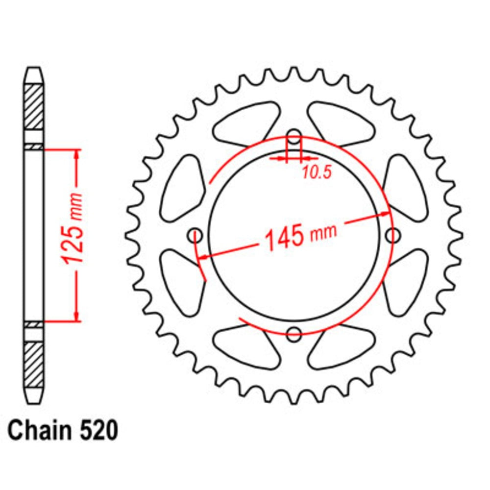 New SUPERSPROX 38T Sprocket Steel - Rear For YAMAHA 11-5Y1-38