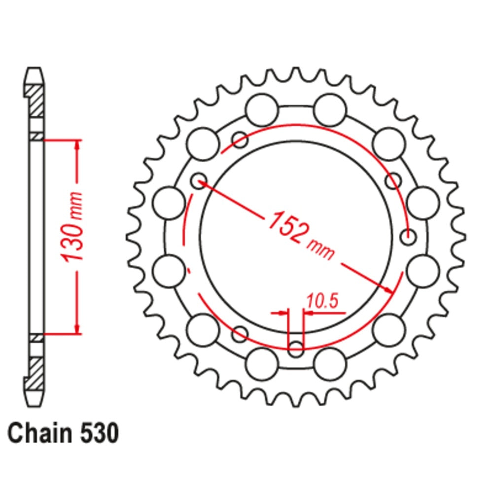 New SUPERSPROX 46T Sprocket Steel - Rear For CAGIVA 11-729-46