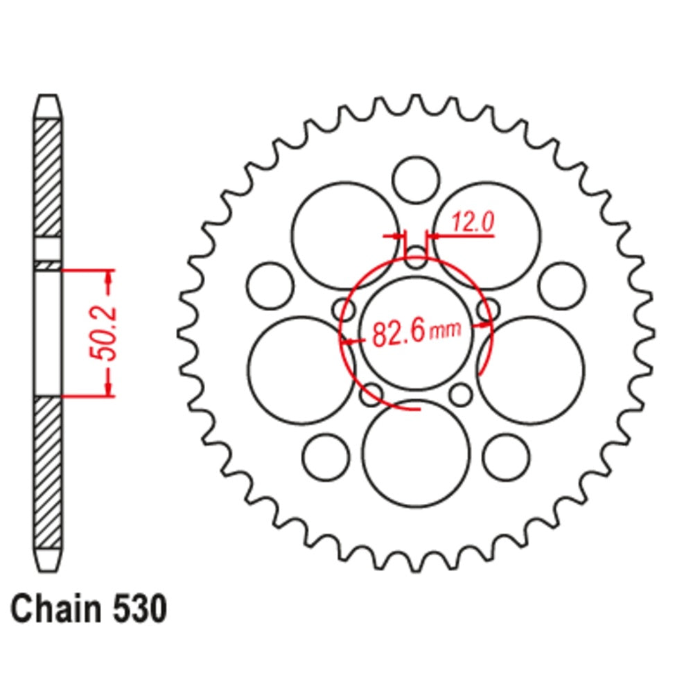 New SUPERSPROX 48T Sprocket Steel - Rear For HARLEY DAVIDSON 11-HD2-48