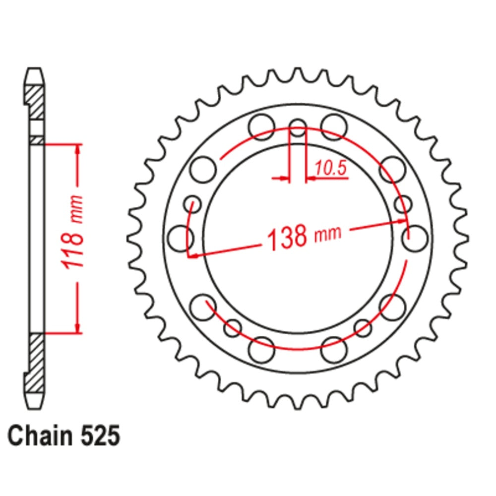 New SUPERSPROX 39T Sprocket Steel - Rear For HONDA CBR400RR NC29 11-MV4-39