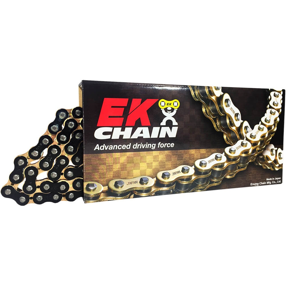 EK CHAIN & SUPERSPROX 520Black with Gold Inner Plate Chain 120L 14-520MRD702-120