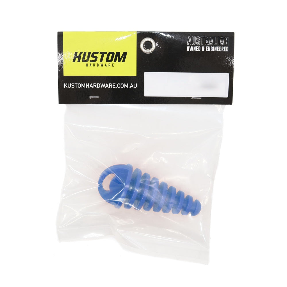 New KUSTOM HARDWARE Exhaust Plug Rubber Blue - 35mm 17-EPR03-35