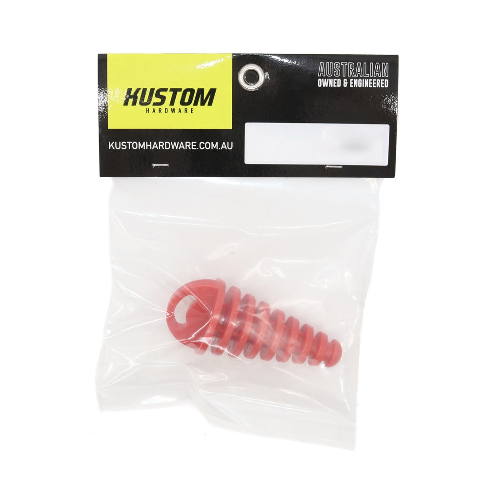 New KUSTOM HARDWARE Exhaust Plug Rubber Red - 35mm 17-EPR04-35
