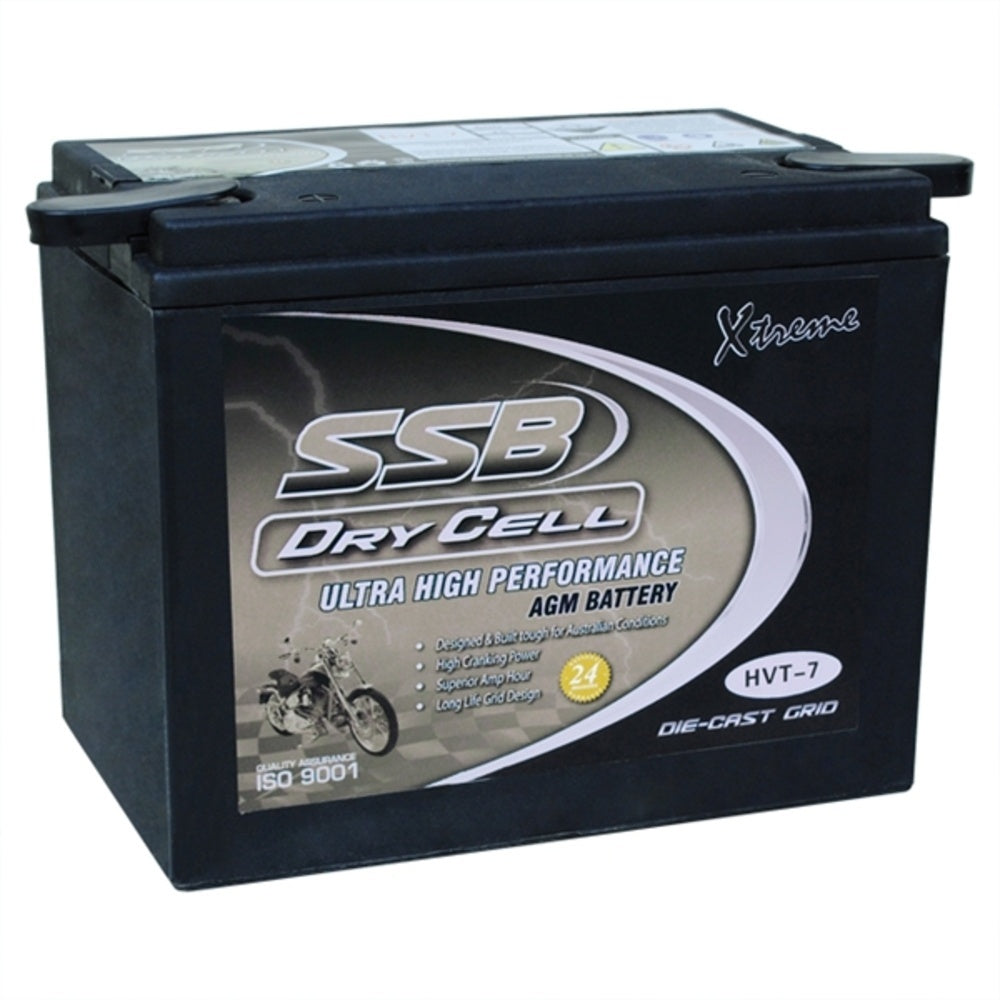 SSB 12 Volt Dry Fit Heavy Duty AGM Batterie For HARLEY DAVIDSON 4-HVT-7