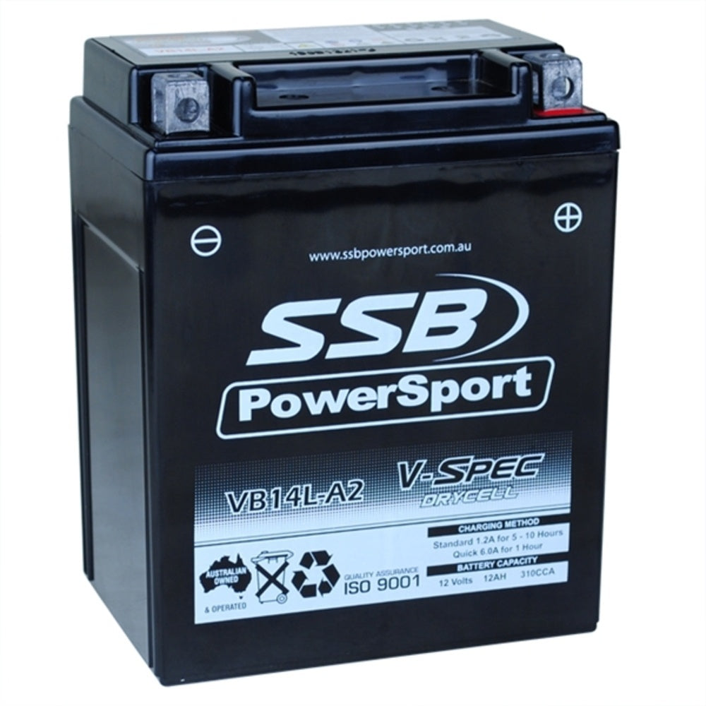SSB 12 Volt V-Spec High Perform AGM Battery For PIAGGIO/VESPA X9 500 4-VB14L-A2