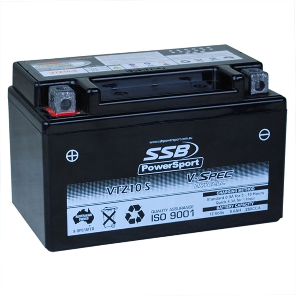New SSB 12 Volt V-Spec High Perform AGM Battery 4-VTZ10-S