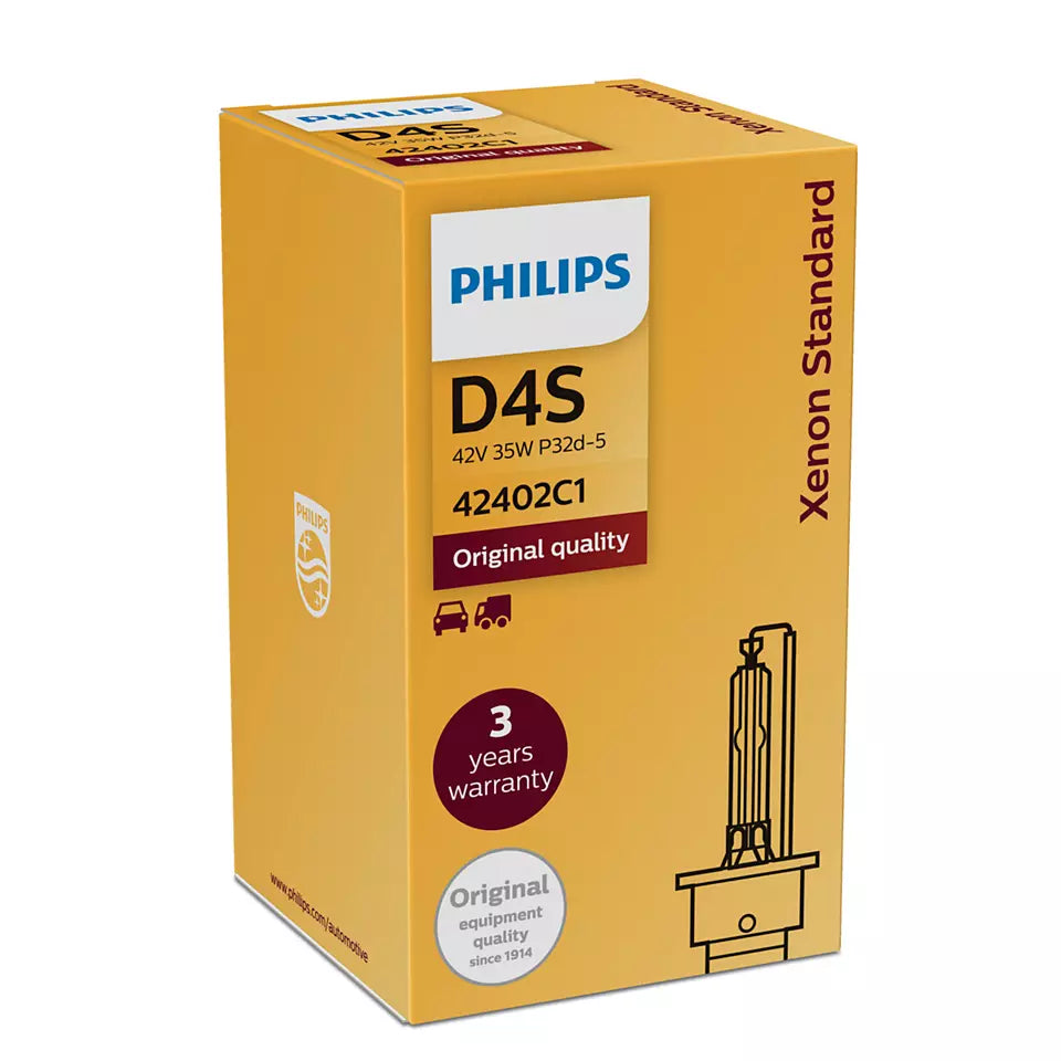 New Philips Globe D4S 42V 35W Single Box (42402C1)