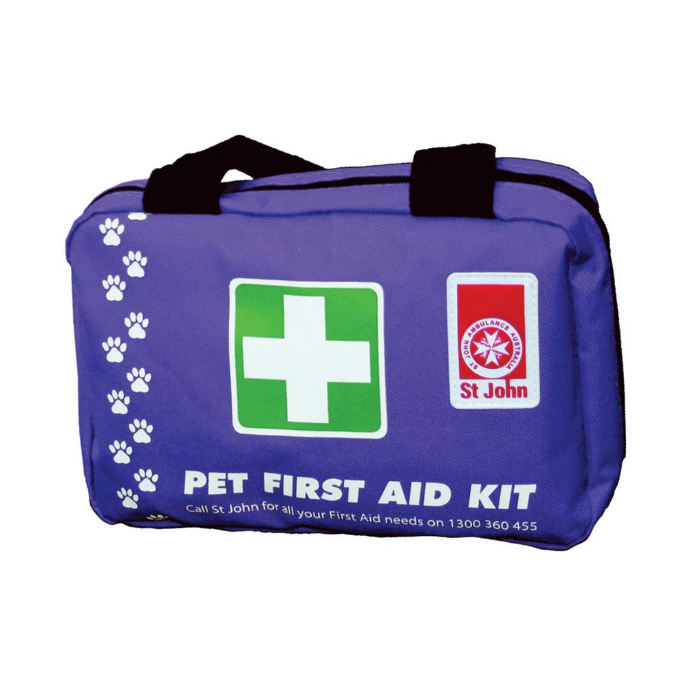 New ST JOHN AMBULANCE Pet First Aid Kit, Pre & Post Care #600401