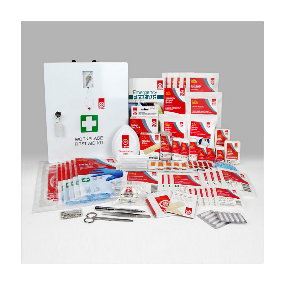 New ST JOHN AMBULANCE Workplace National First Aid Kit Wall Mounted #677501
