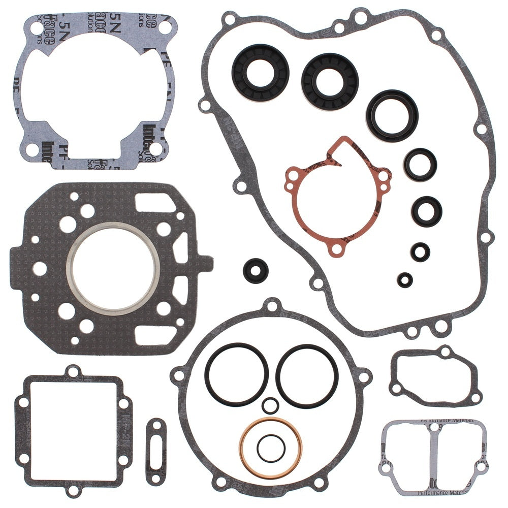 New VERTEX Gasket Kit - Complete with Oil Seals For KAWASAKI KX125 811421