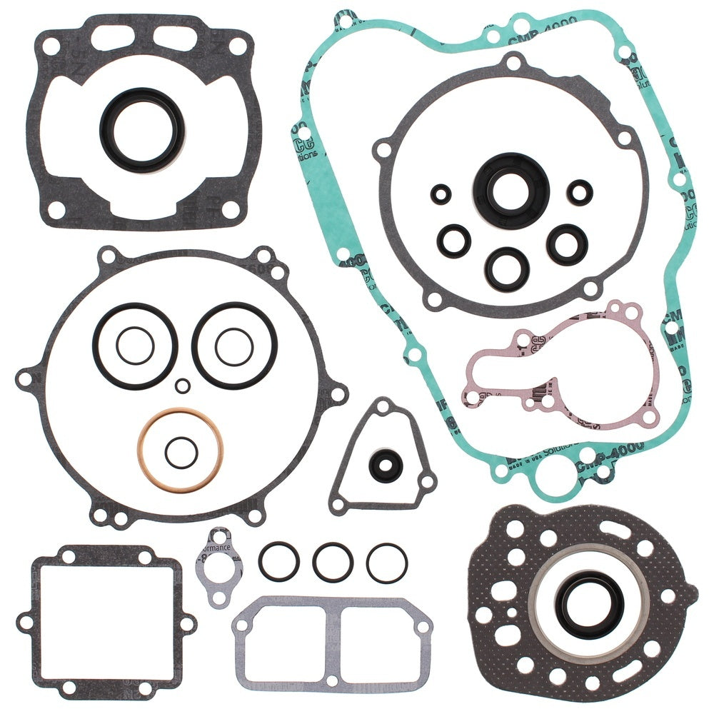 New VERTEX Gasket Kit - Complete with Oil Seals For KAWASAKI KX125 811422