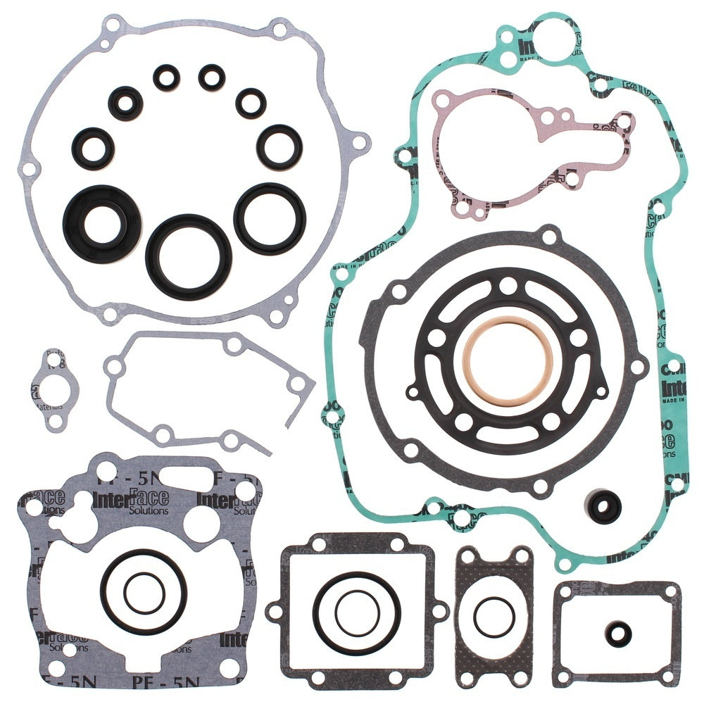 New VERTEX Gasket Kit - Complete with Oil Seals For KAWASAKI KX125 811427