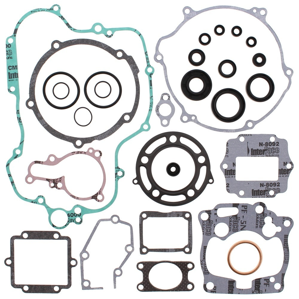 New VERTEX Gasket Kit - Complete with Oil Seals For KAWASAKI KX125 811429