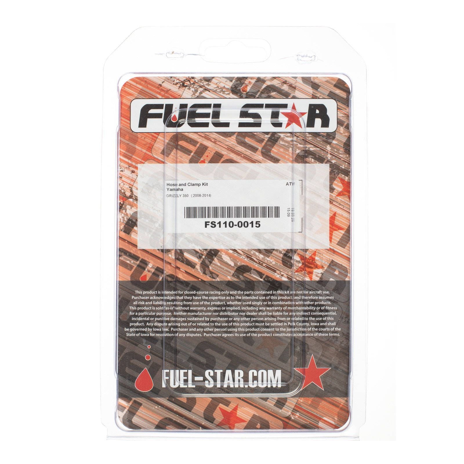 New ALL BALLS Racing Fuel Hose Clamp Kit #ABFS1100015