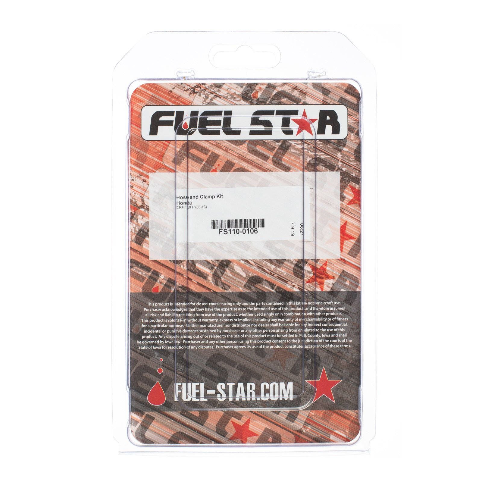 New ALL BALLS Racing Fuel Hose Clamp Kit #ABFS1100106
