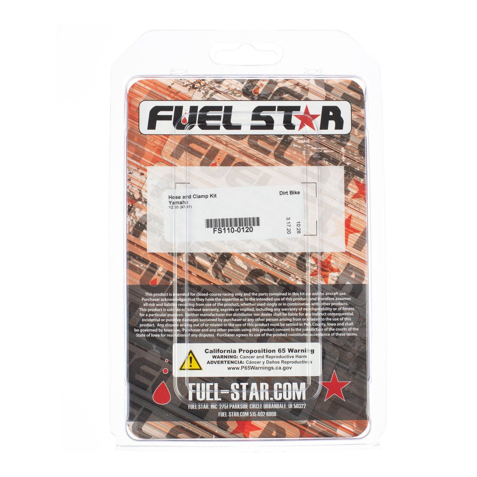 New ALL BALLS Racing Fuel Hose Clamp Kit #ABFS1100120
