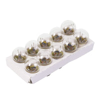 New WHITES Globes 12V 18/5W Stop/Tail Bayonet Sml Glass (A2189) (Pkt 10 #ELB1271