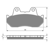 New GOLDFREN Brake Pad - S3 Sintered Sports (PBPH18) #GF049S3