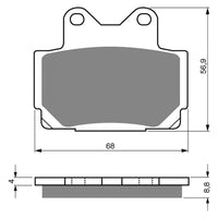 New GOLDFREN Brake Pad - S3 Sintered Sports (PBPH33) #GF067S3