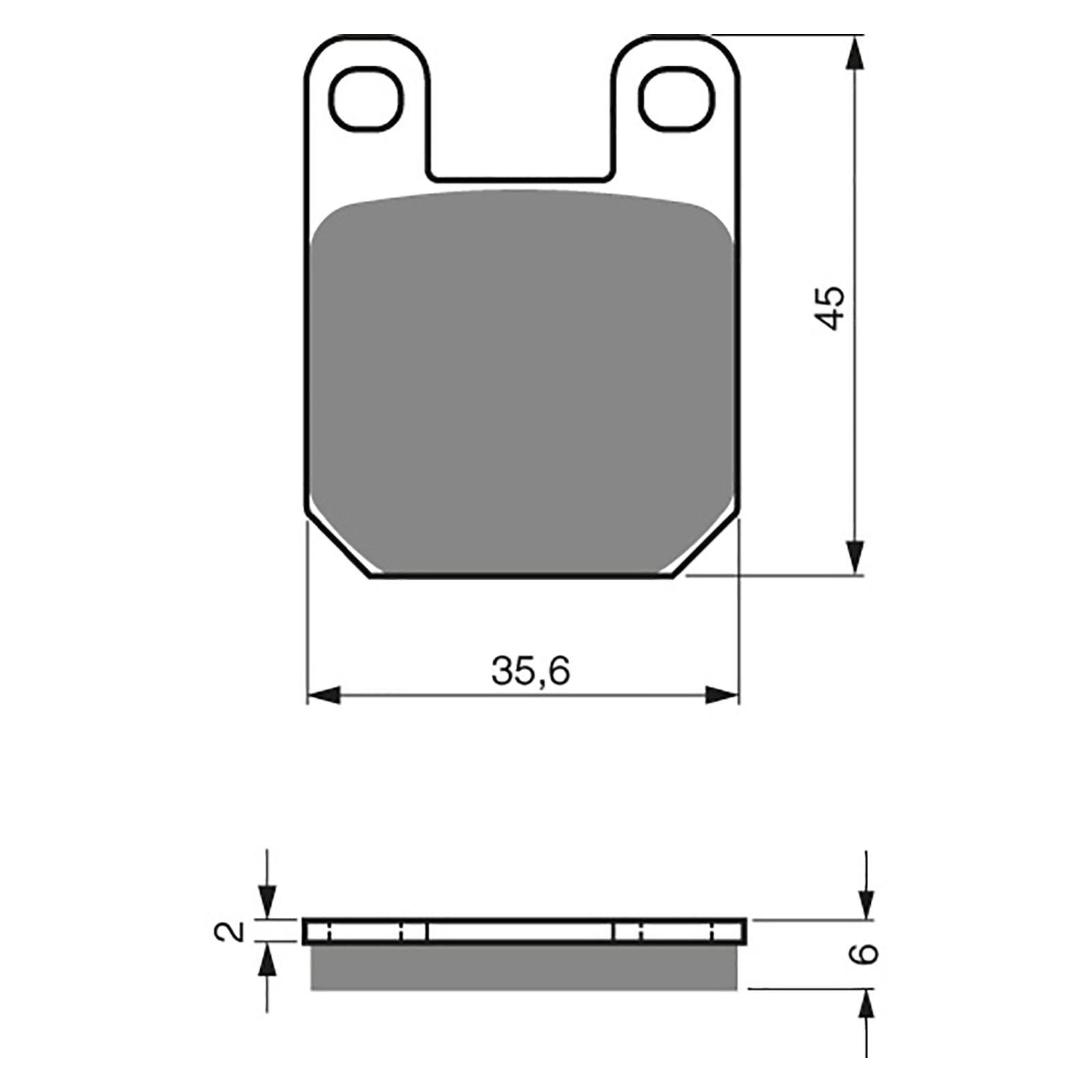 New GOLDFREN Brake Pad - K5 Off-Road Racing #GF121K5