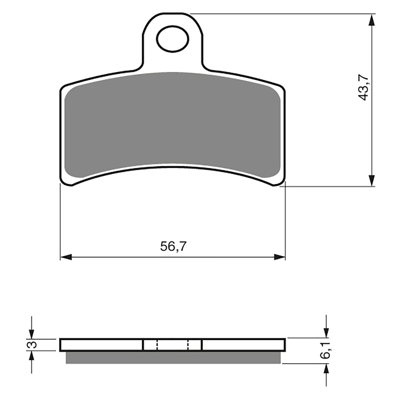 New GOLDFREN Brake Pad - K5 Off-Road Racing #GF143K5