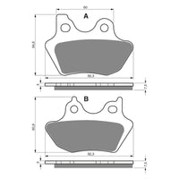 New GOLDFREN Brake Pad - S3 Sintered Sports (PBPH279 / PBPH347) #GF181S3