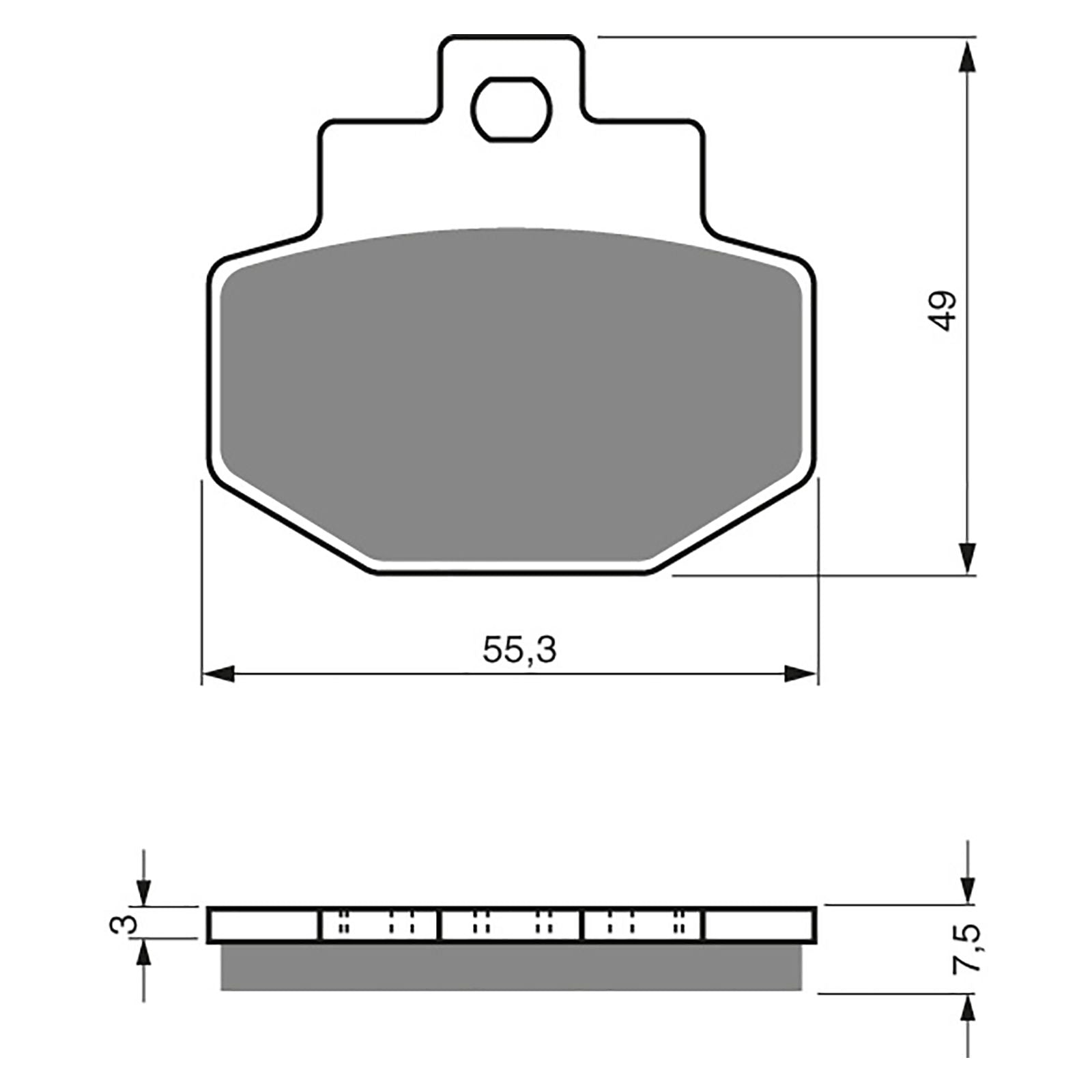 New GOLDFREN Brake Pad - S3 Sintered Sports #GF186S3