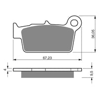 New GOLDFREN Brake Pad - K5 Off-Road Racing (PBPR326) #GF187K5