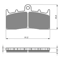 New GOLDFREN Brake Pad - S3 Sintered Sports (PBPH271) #GF194S3