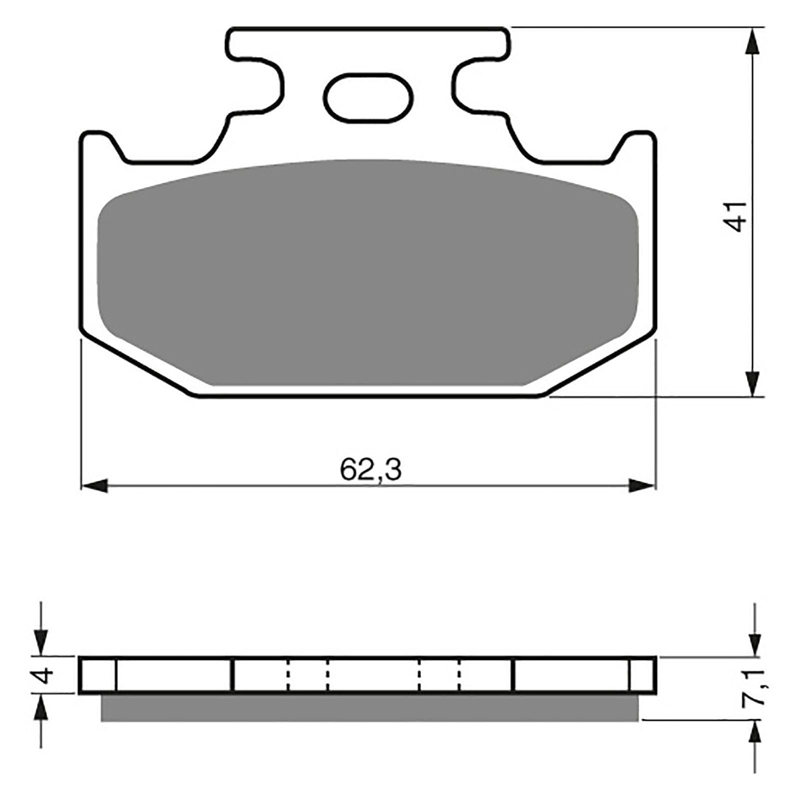 New GOLDFREN Brake Pad - K5 Off-Road Racing #GF317K5