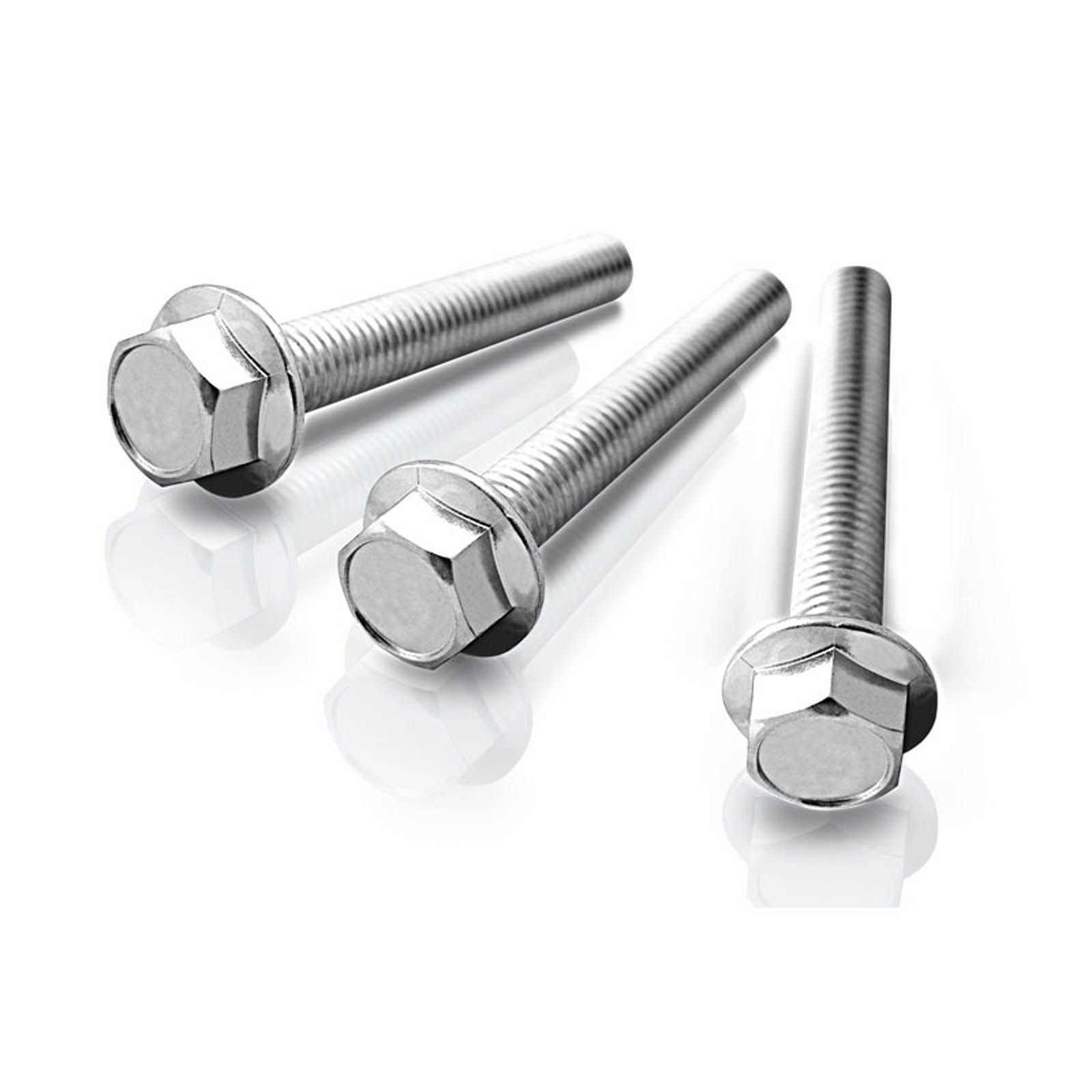 New WHITES Motorcycle Bolt Flange High-Tension - 10 x 30mm (50 Pack) #HWBT10X30