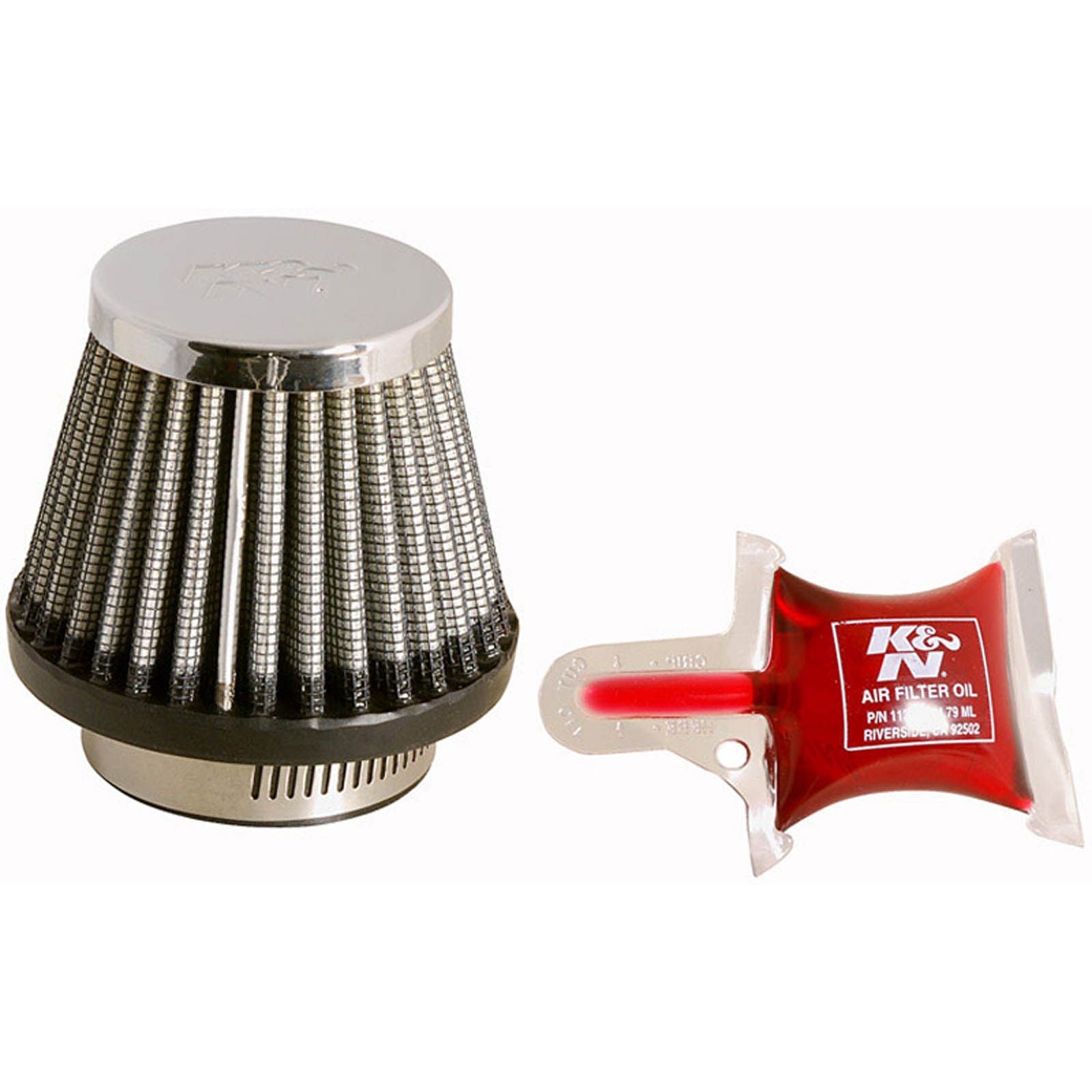 New K&N Uni Chrome Air Filter #KNRC2490