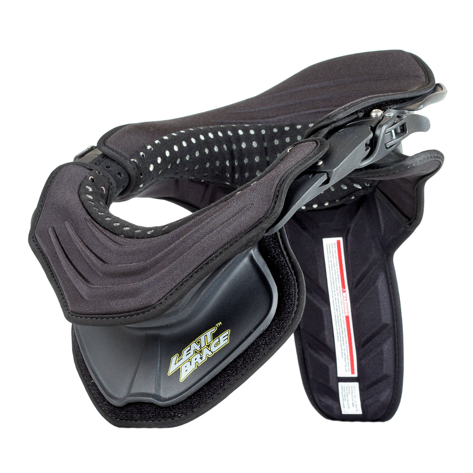 New LEATT Kart Neck Brace - Black / Black Medium #LE100330015