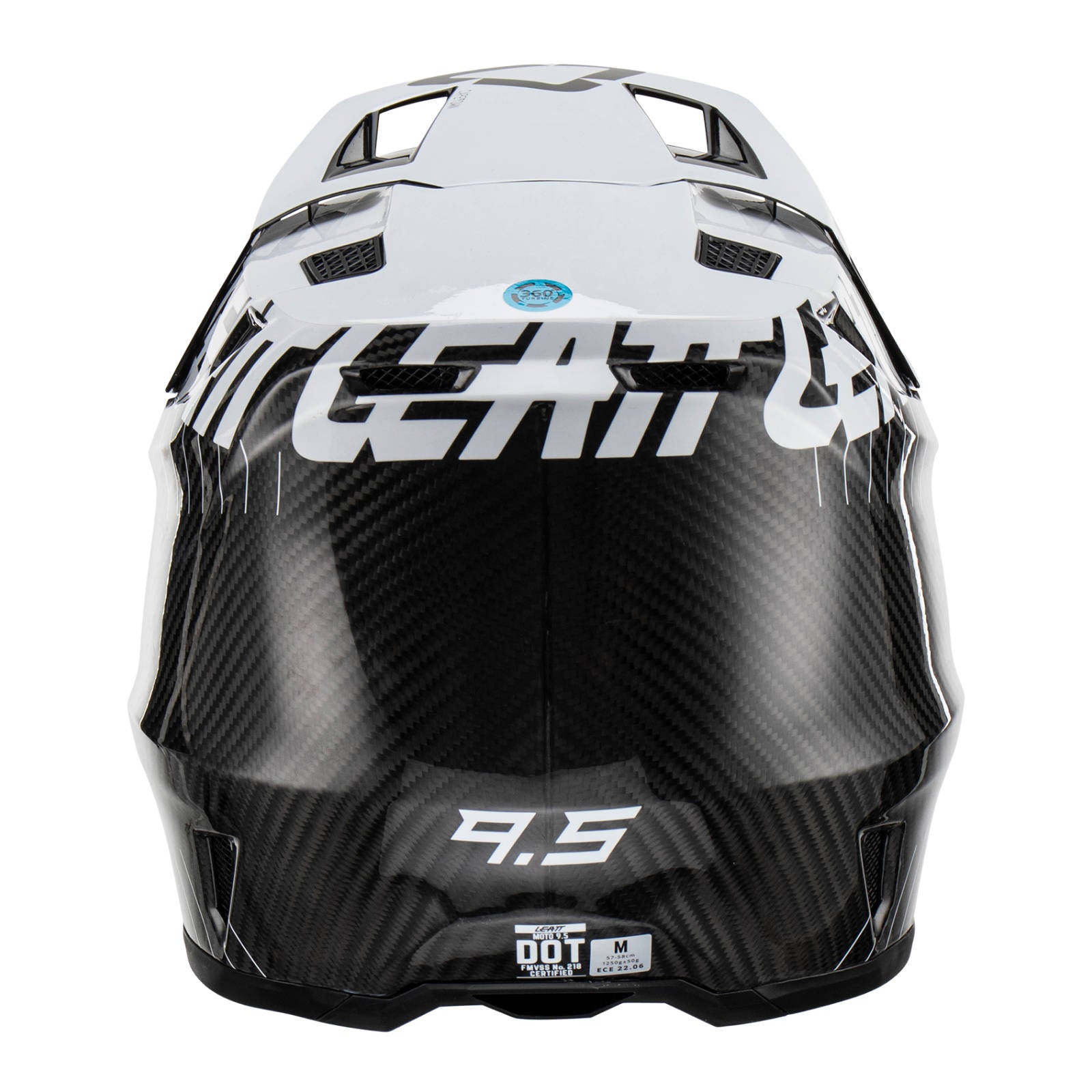 New LEATT 9.5 Helmet Kit - Carbon/ White (XL) #LE1023010204