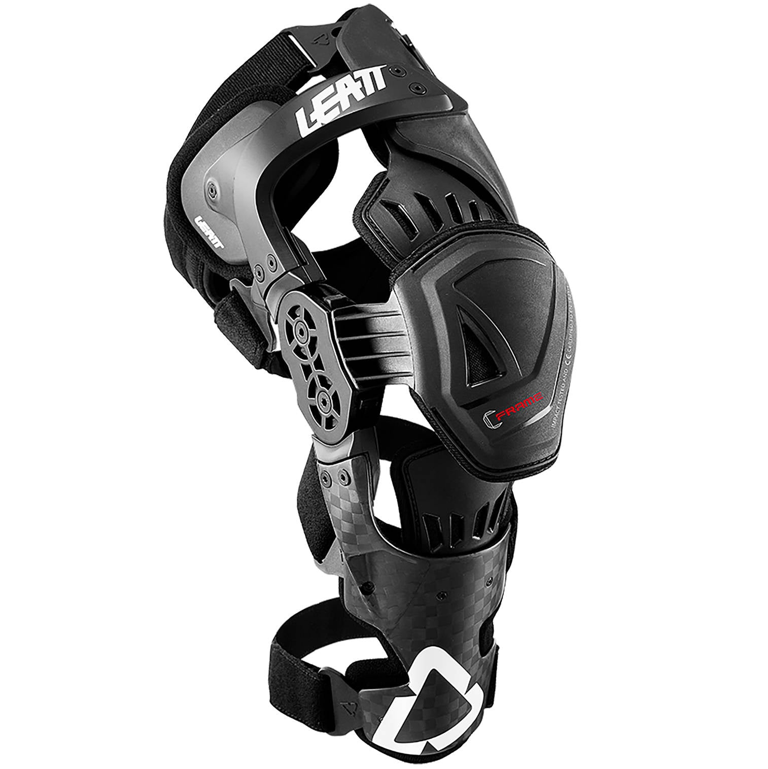 New LEATT Knee Brace C-Frame Pro Carbon Small / Medium Left #LE5017010110