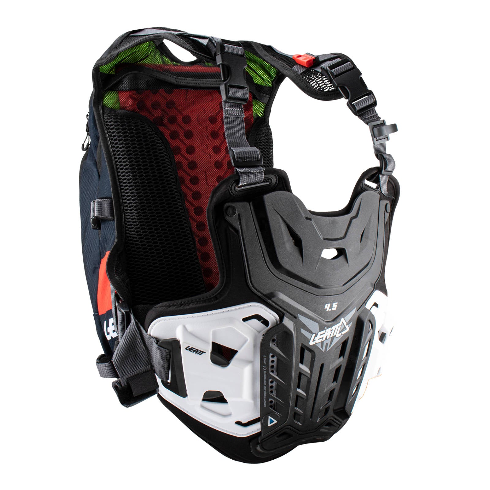 New LEATT Chest Protector 4.5 HYDRA Black / Red #LE7023051500