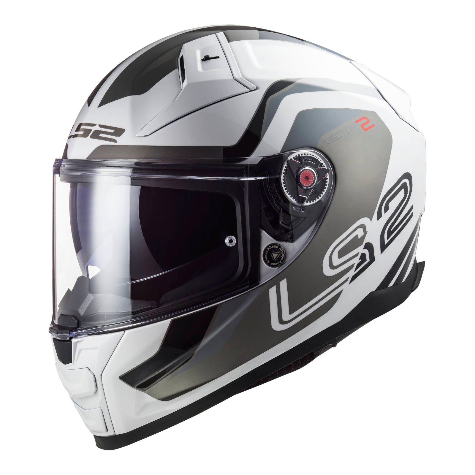 LS2 FF811 Vector II Metric Helmet - White / Titanium / Silver (3XL)