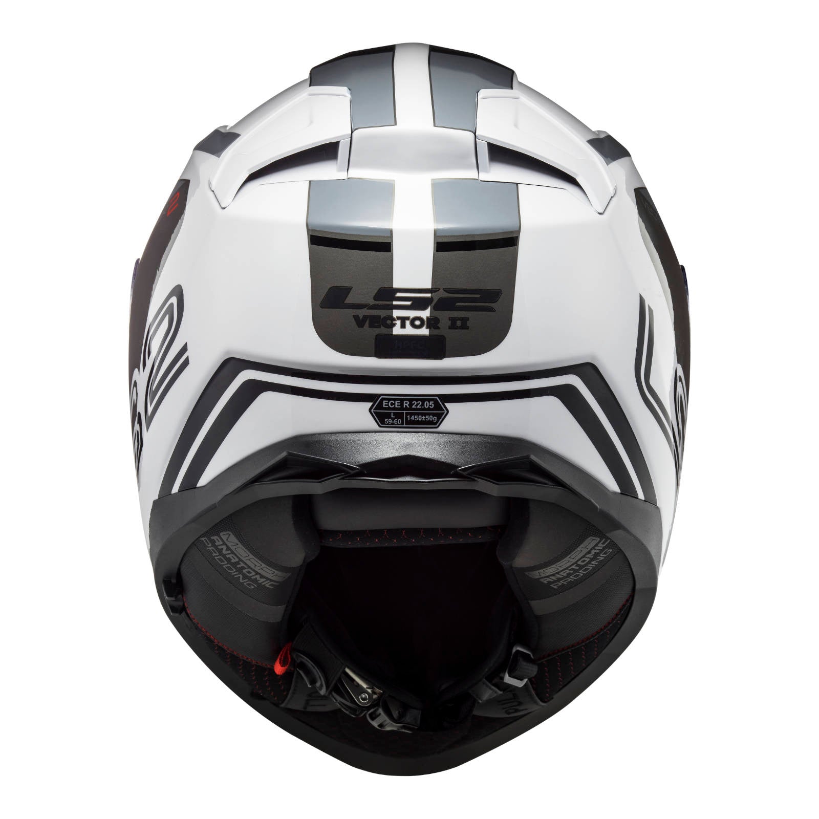 LS2 FF811 Vector II Metric Helmet - White / Titanium / Silver (3XL)