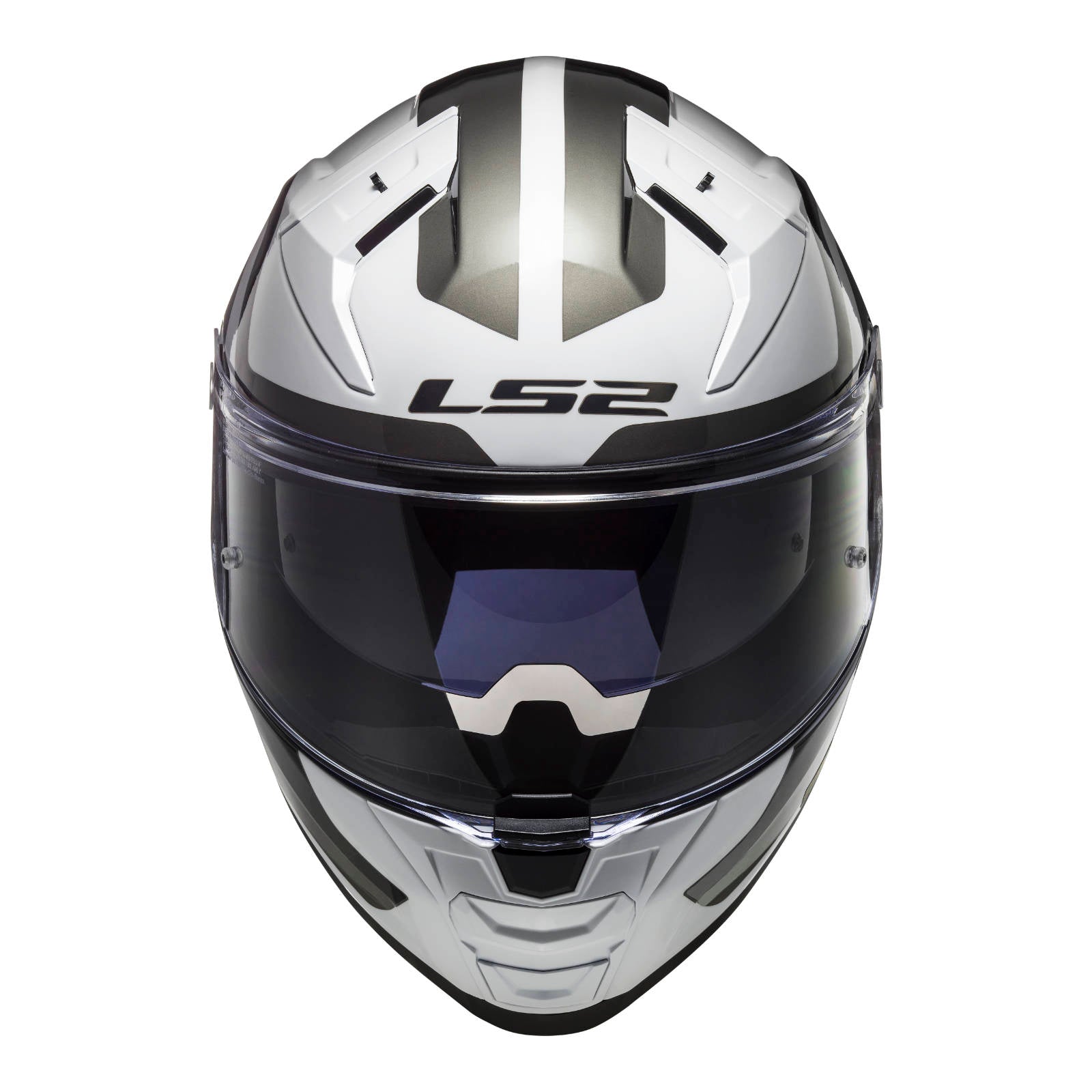LS2 FF811 Vector II Metric Helmet - White / Titanium / Silver (3XL)