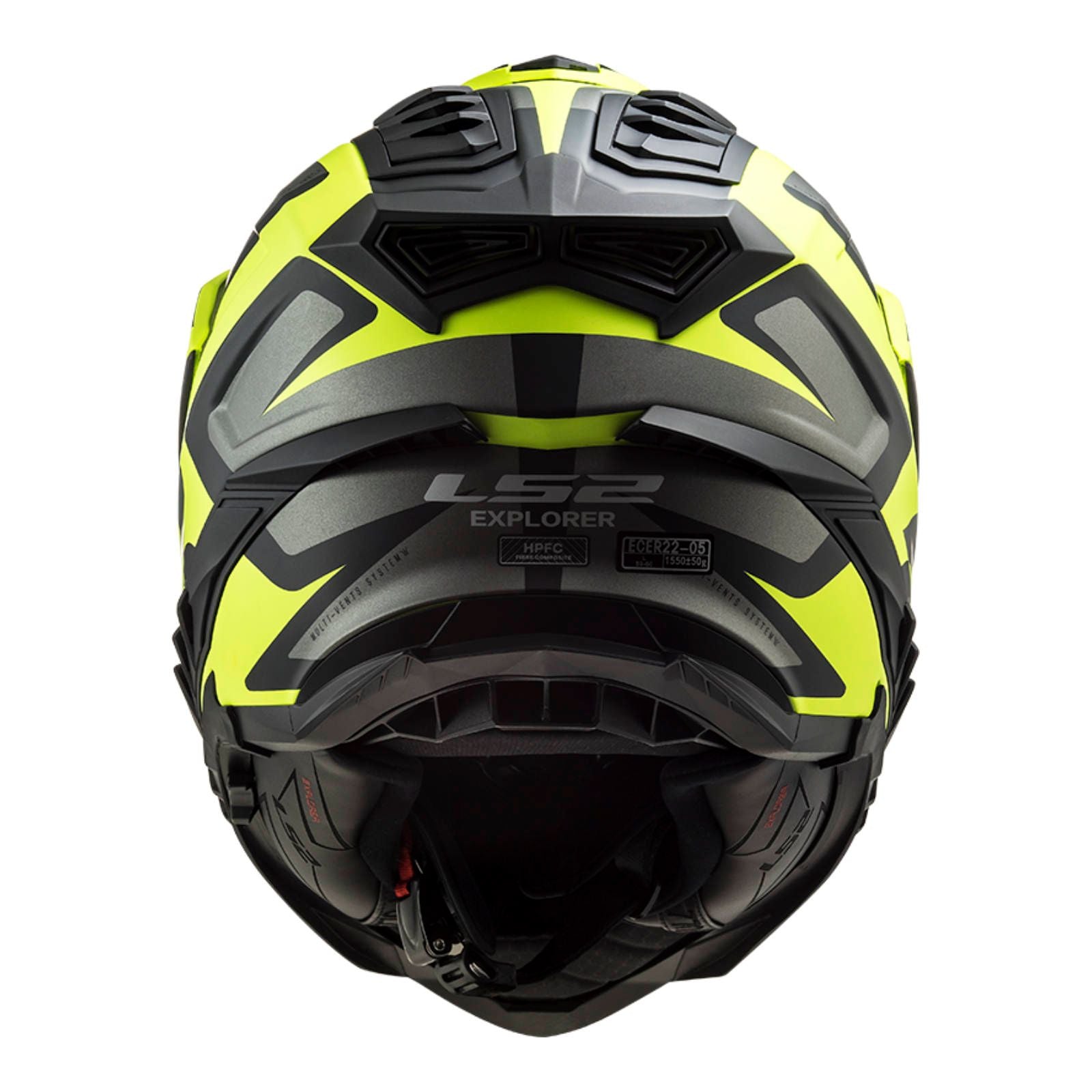 New LS2 Explorer Alter Helmet - Matte Black / Hi-Vis (L) #LS2MX701ALTMBYL
