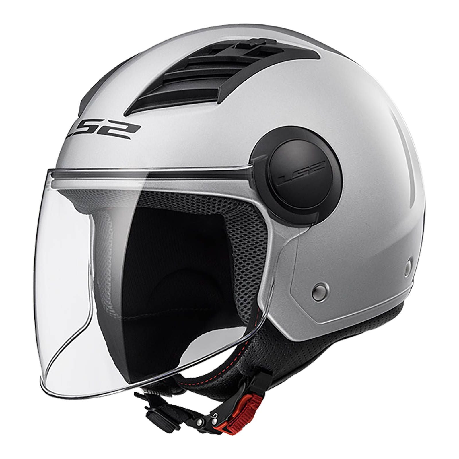 New LS2 OF562 AIRFLOW-L SOLID SILVER LGE LS2OF562SSL